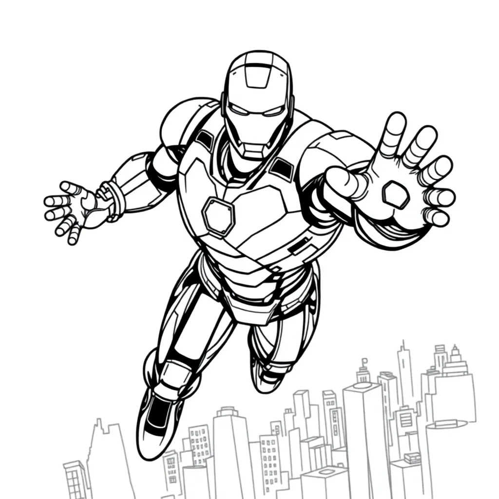 Iron Man coloring page