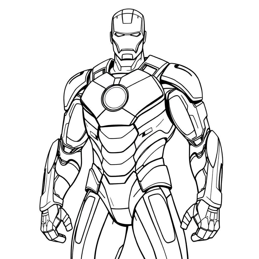 Iron Man coloring page