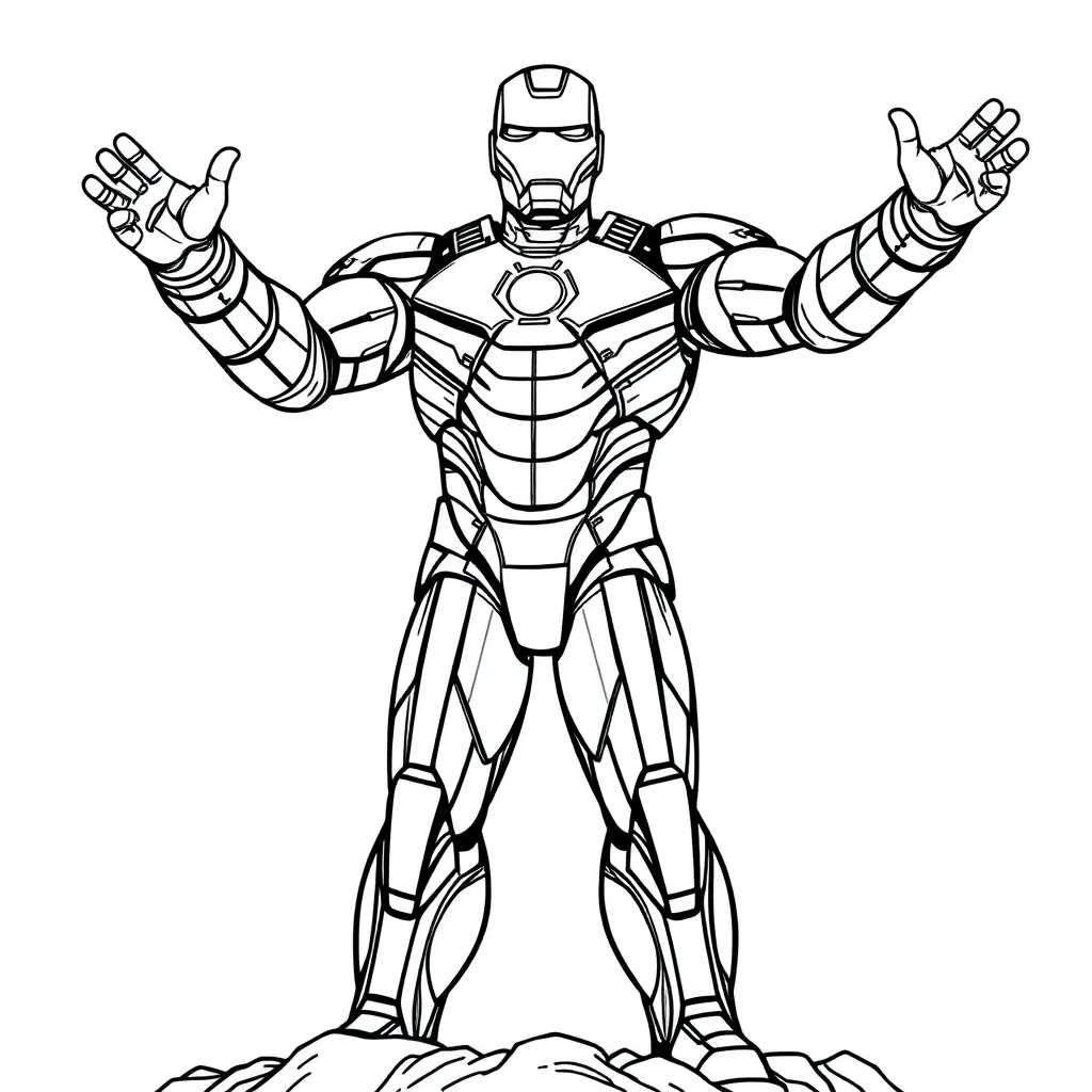 Iron Man coloring page
