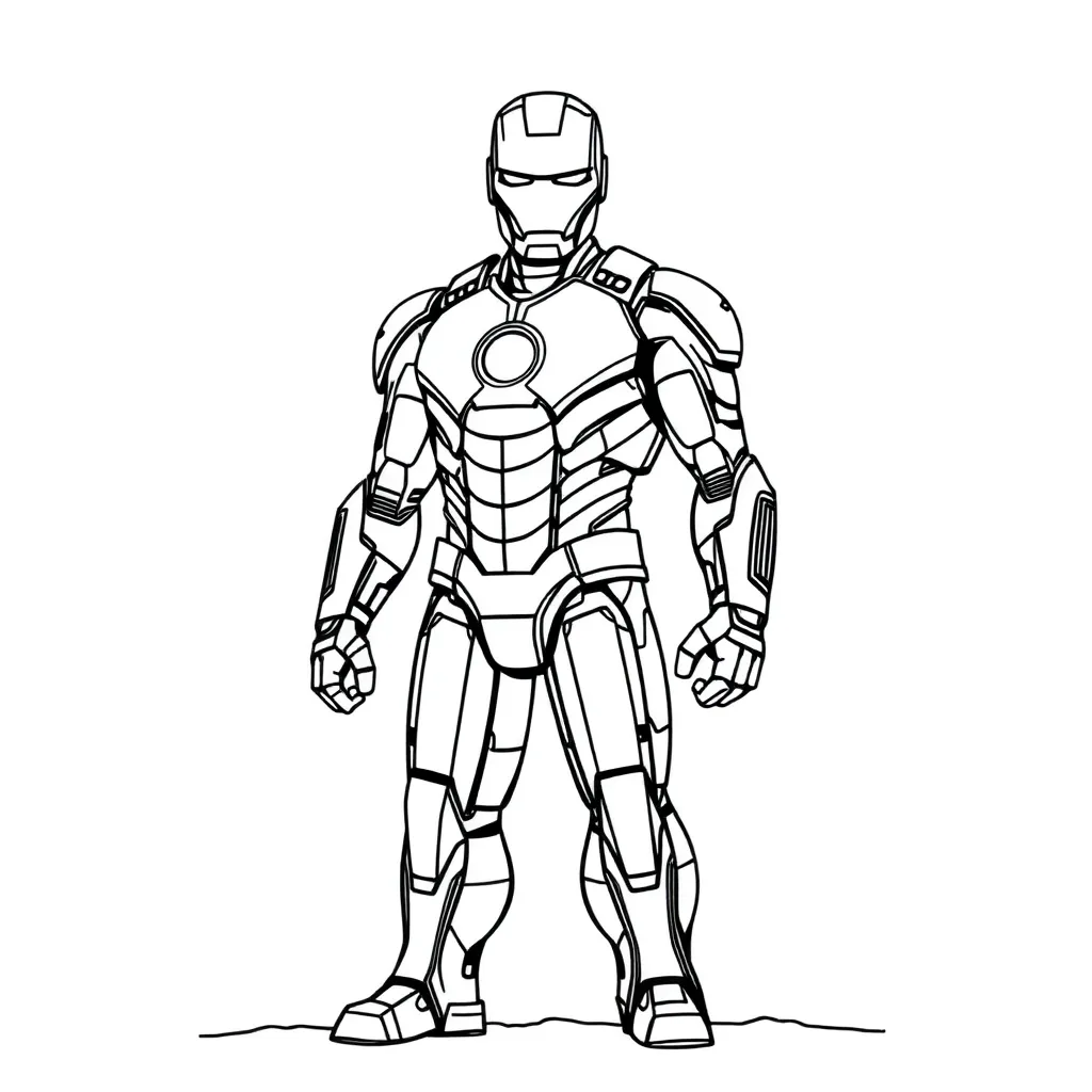 Iron Man coloring page
