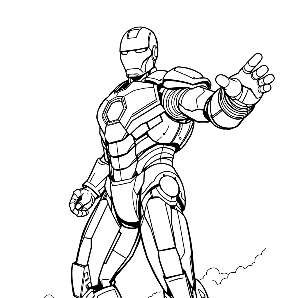 Iron Man coloring page