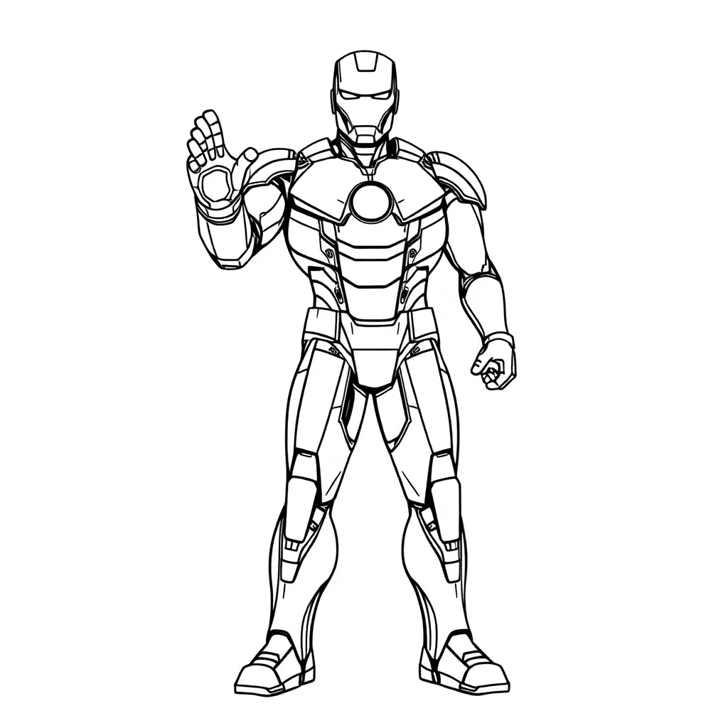 Iron Man coloring page
