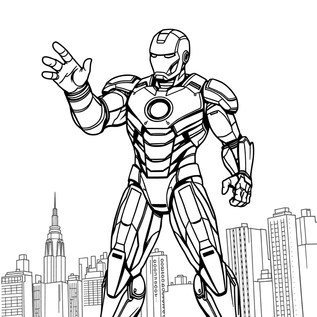 Iron Man coloring page