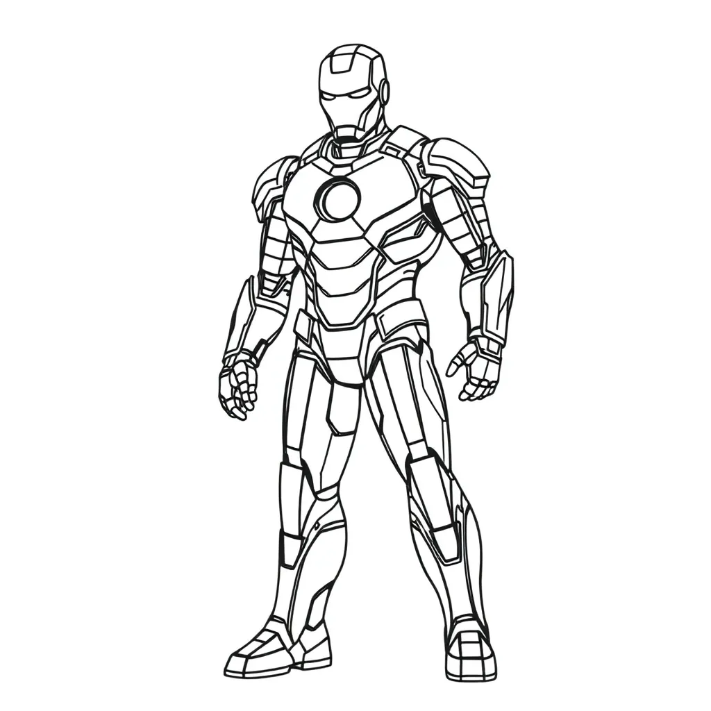 Iron Man coloring page