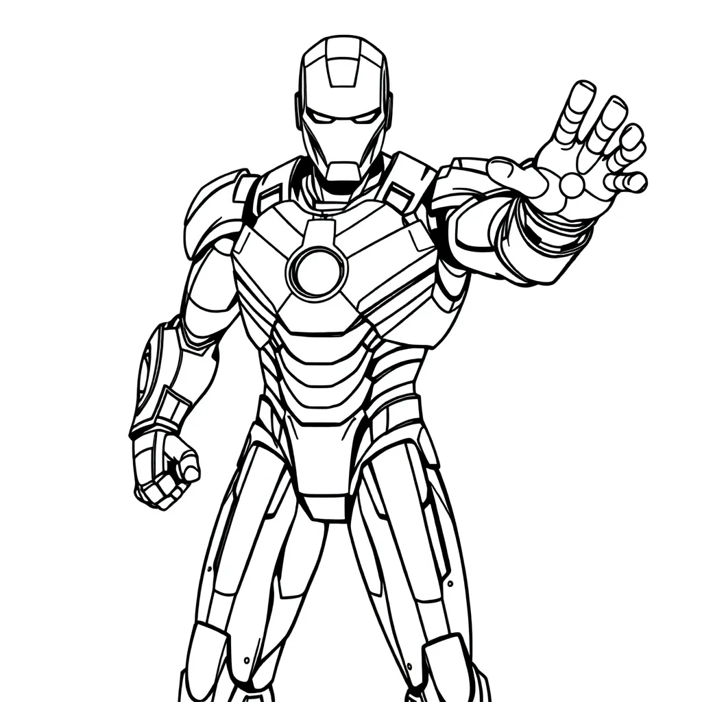 Iron Man coloring page
