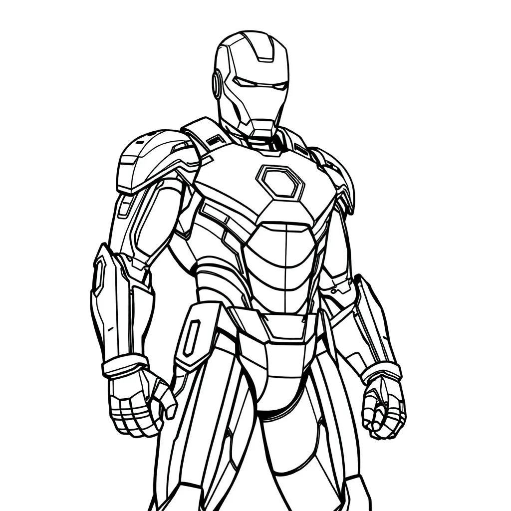 Iron Man coloring page