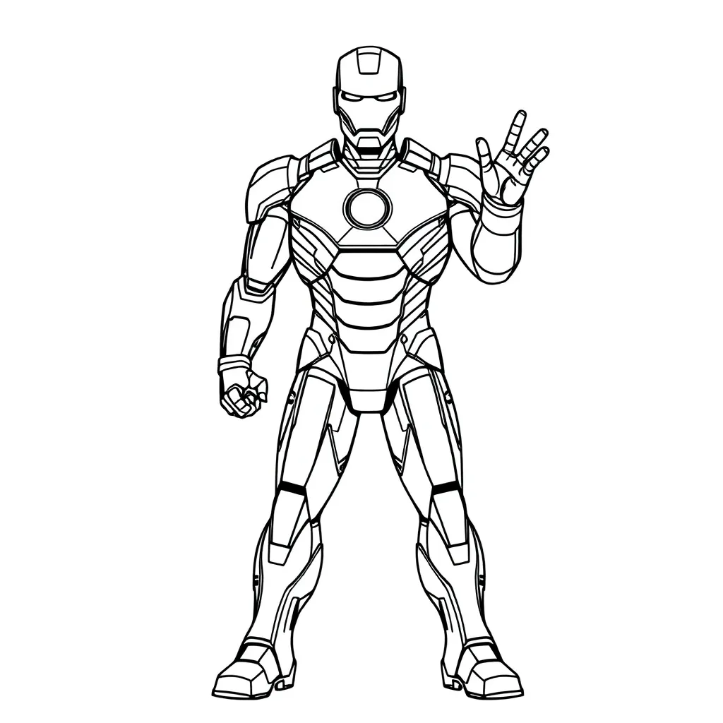 Iron Man coloring page