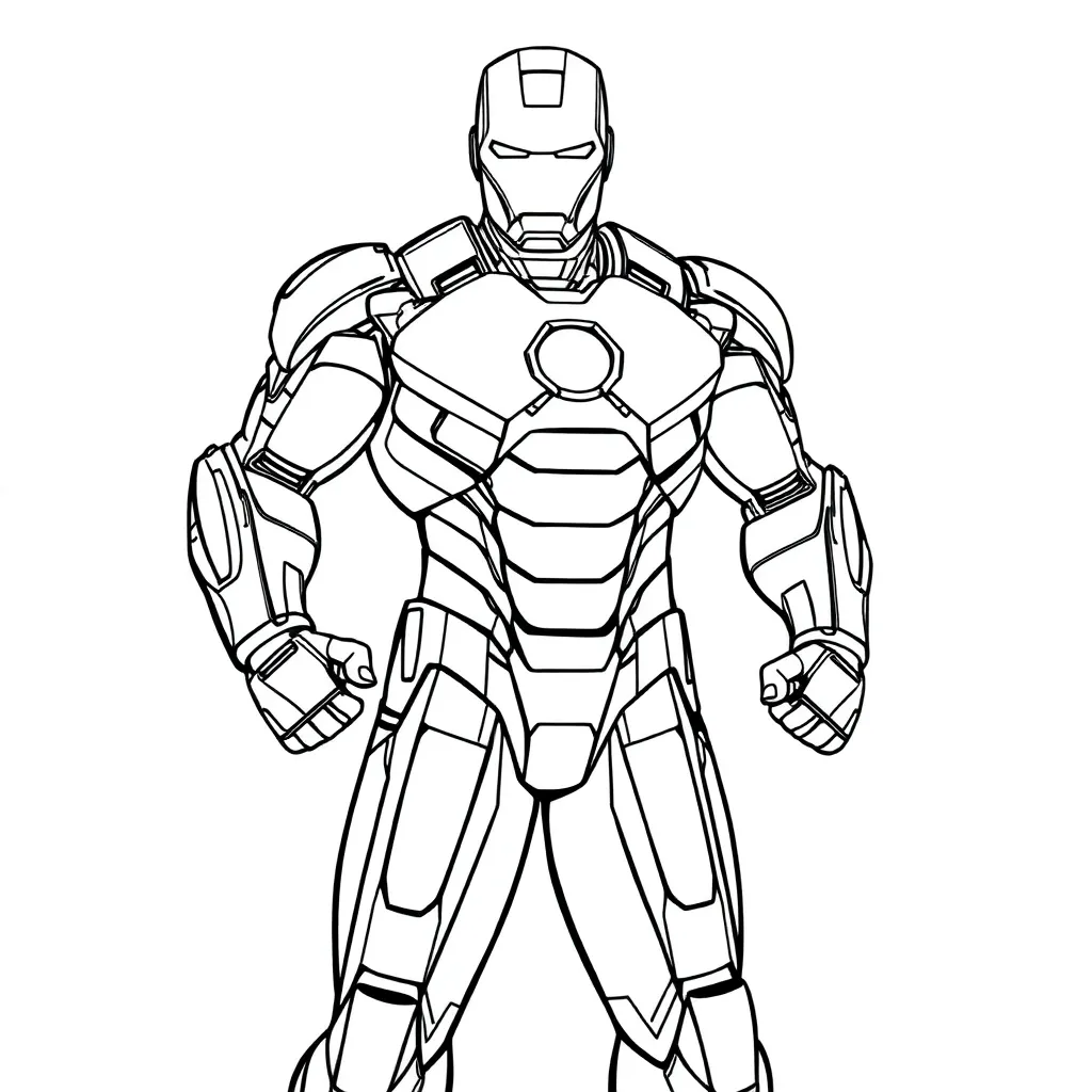 Iron Man coloring page