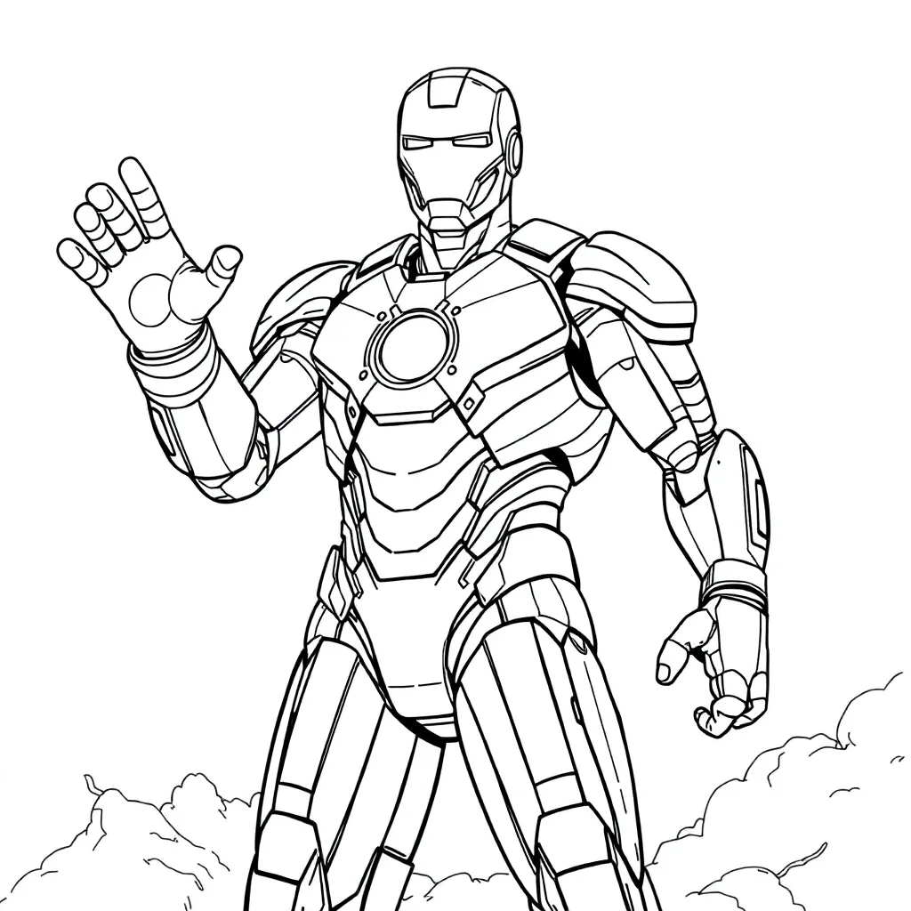 Iron Man coloring page