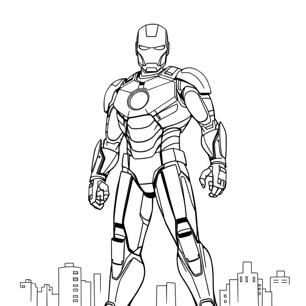 Iron Man coloring page