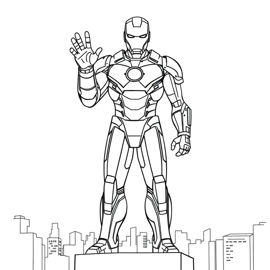 Iron Man coloring page