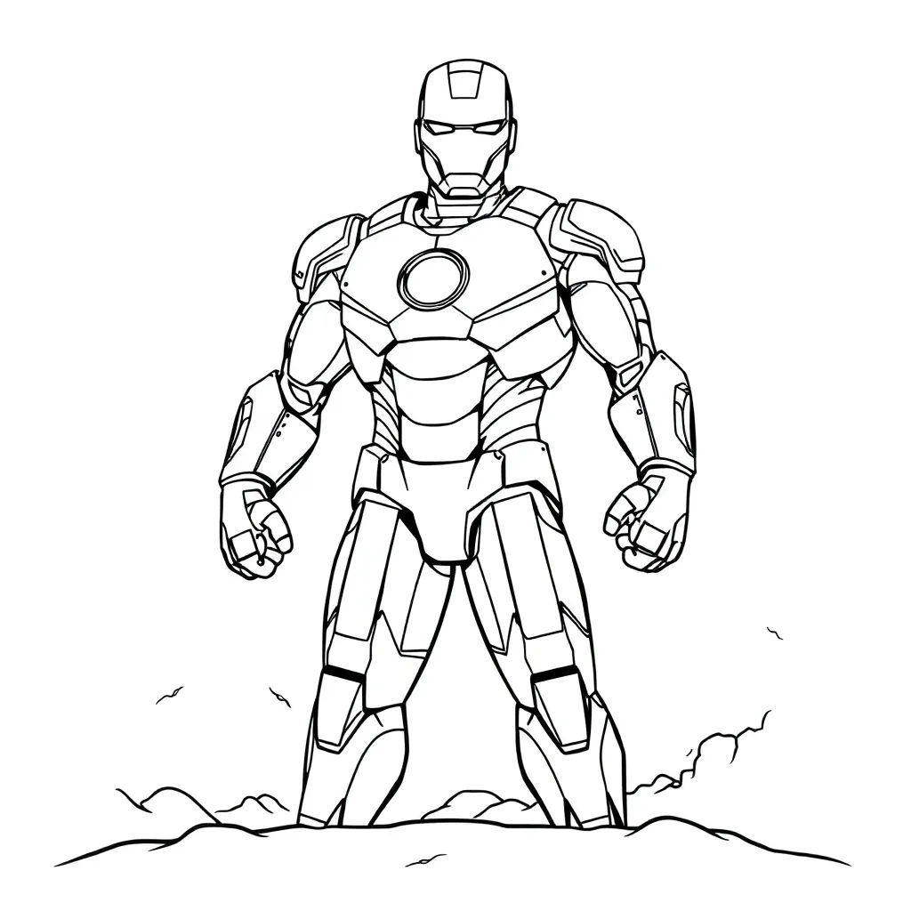 Iron Man coloring page