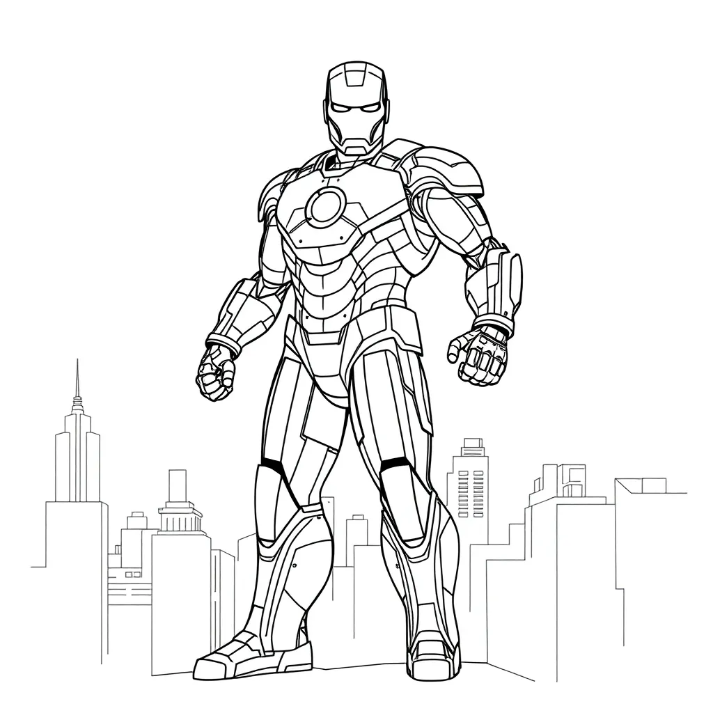 Iron Man coloring page