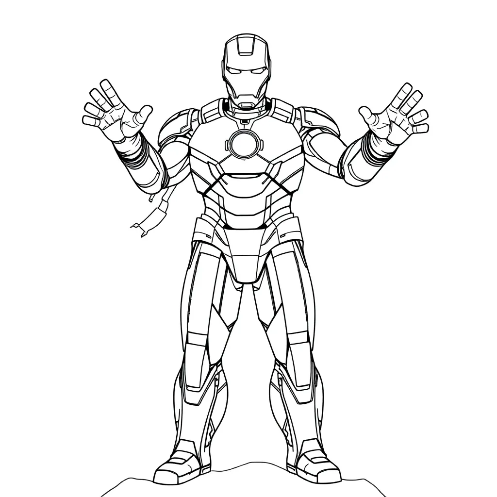 Iron Man coloring page