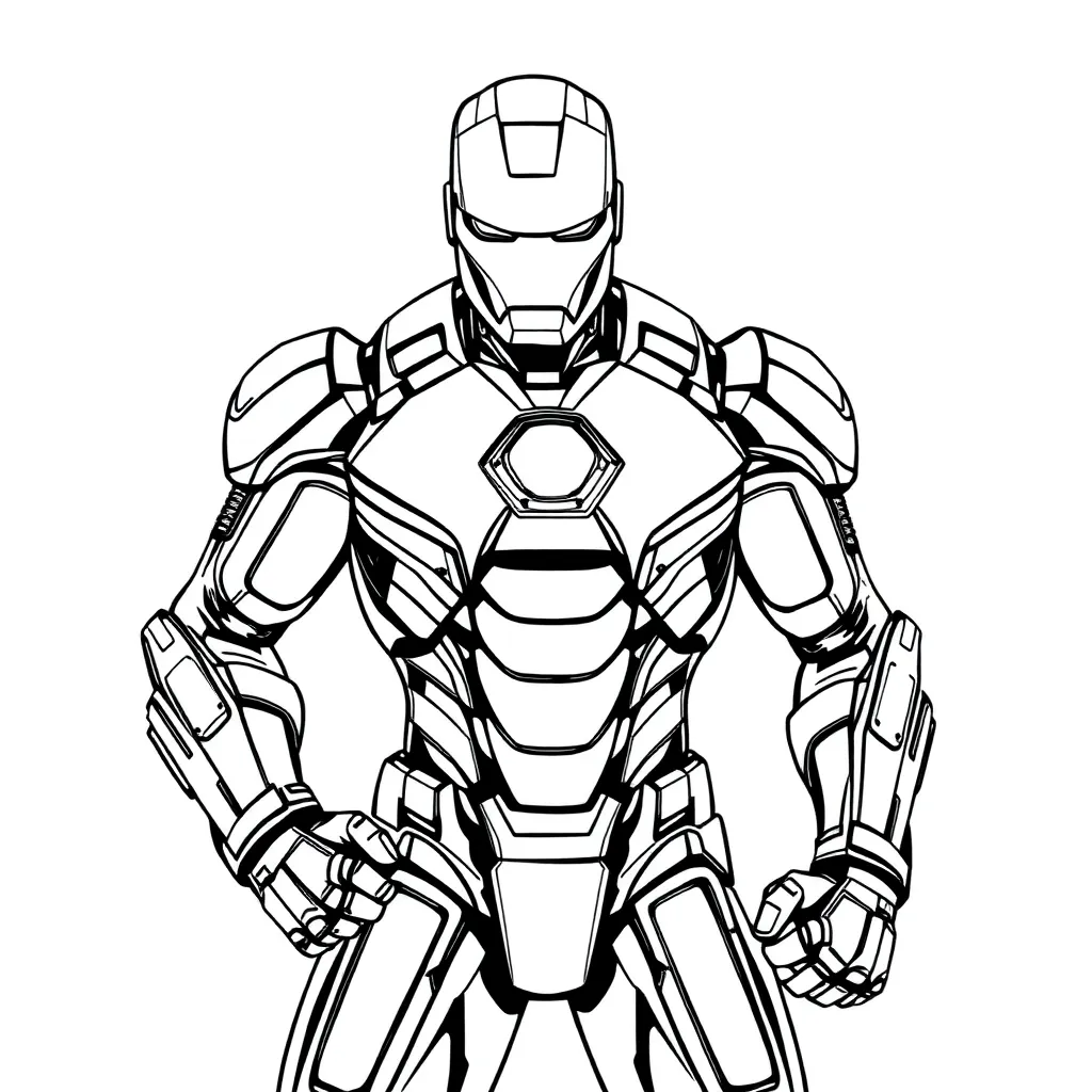 Iron Man coloring page