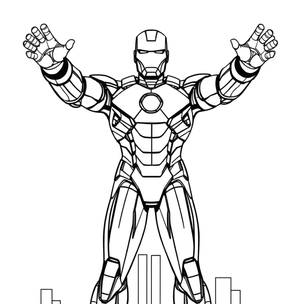 Iron Man coloring page
