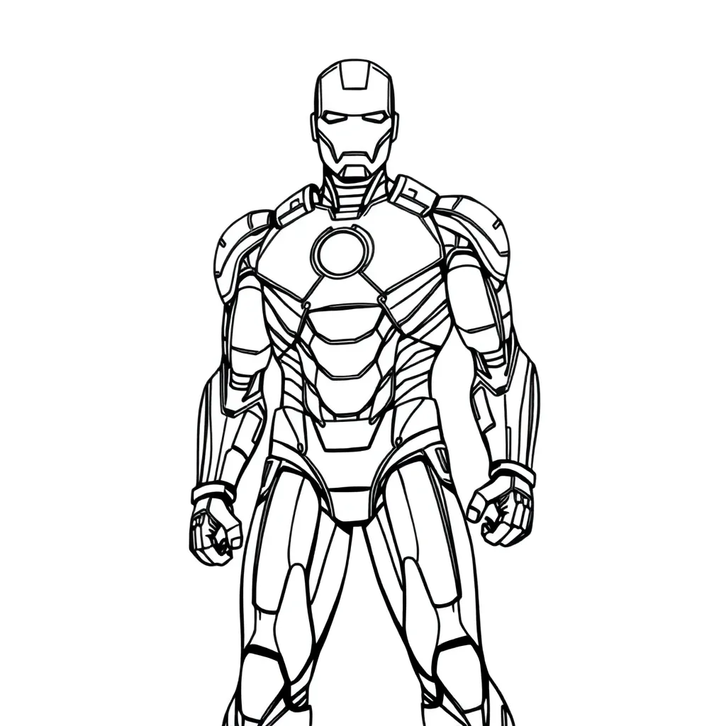 Iron Man coloring page