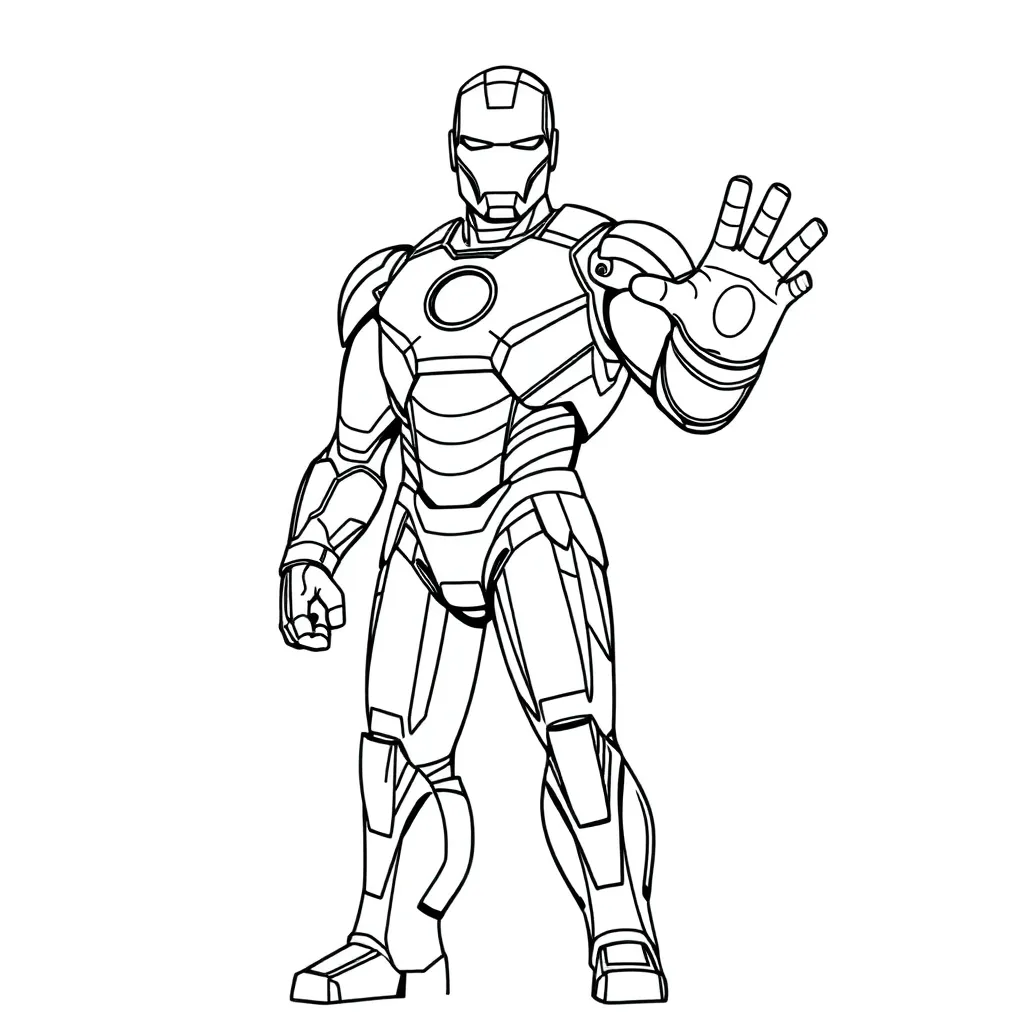 Iron Man coloring page