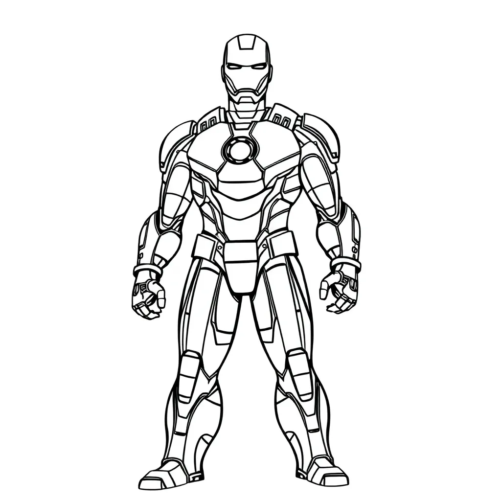 Iron Man coloring page
