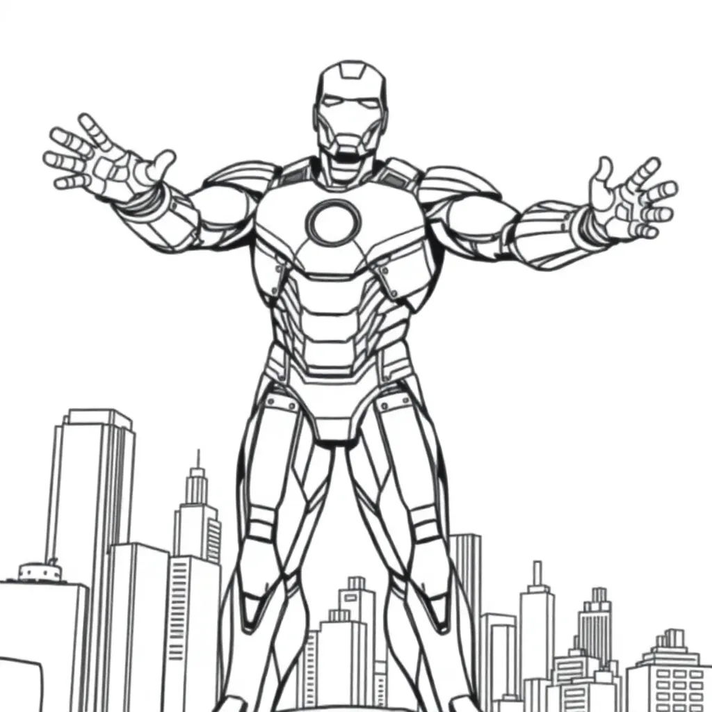 Iron Man coloring page