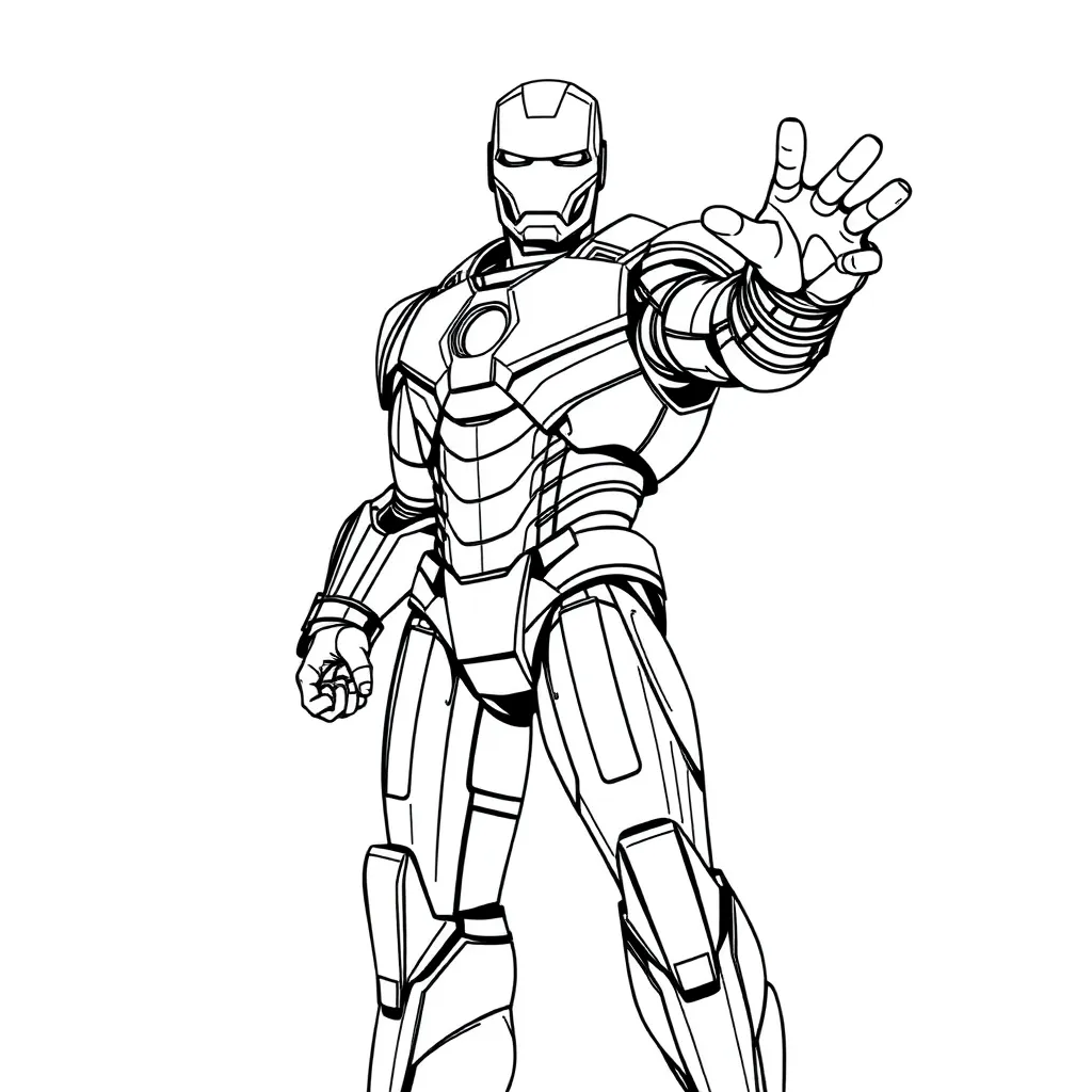 Iron Man coloring page