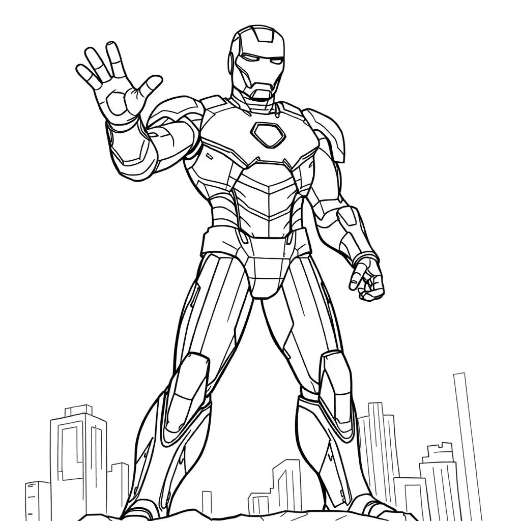 Iron Man coloring page