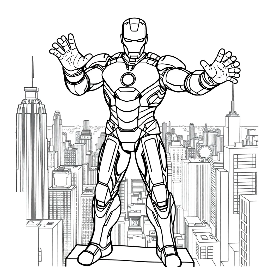 Iron Man coloring page
