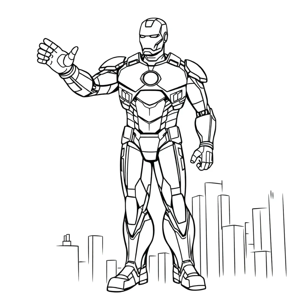 Iron Man coloring page