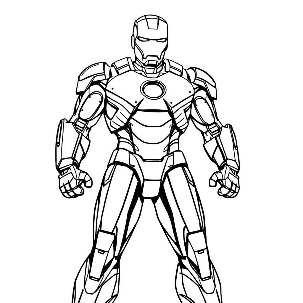 Iron Man coloring page