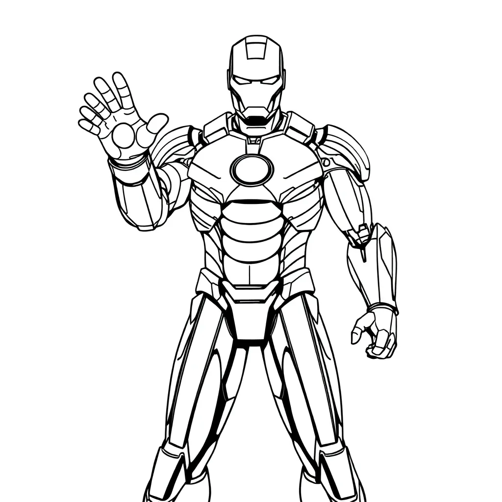 Iron Man coloring page