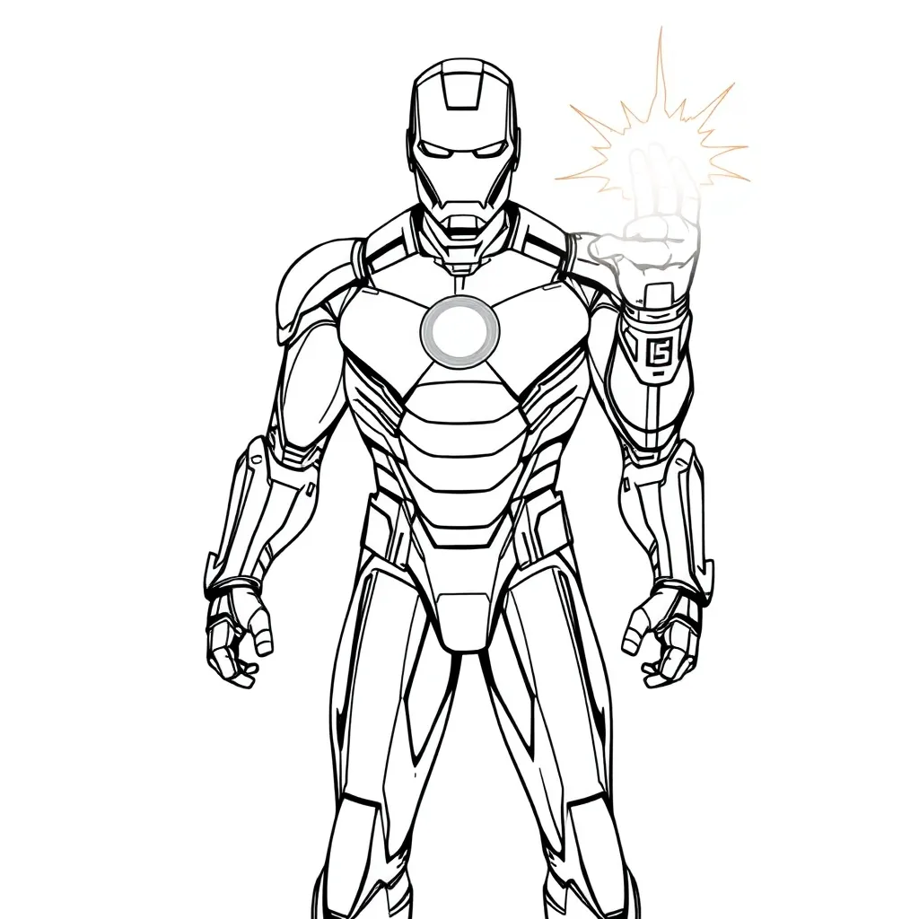 Iron Man coloring page