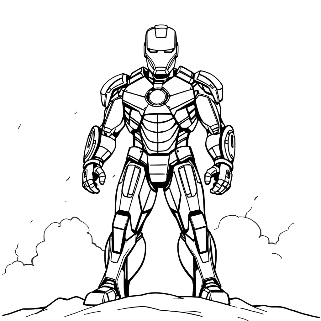 Iron Man coloring page