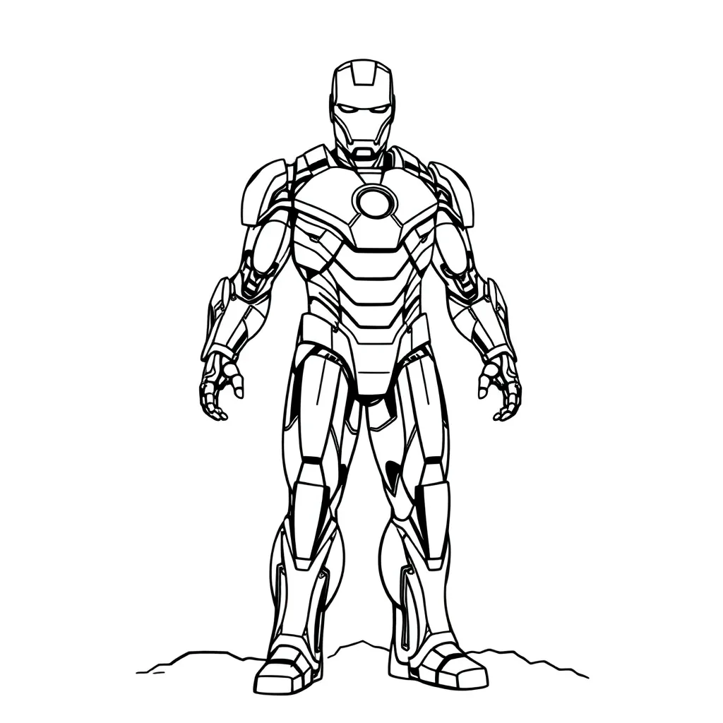 Iron Man coloring page