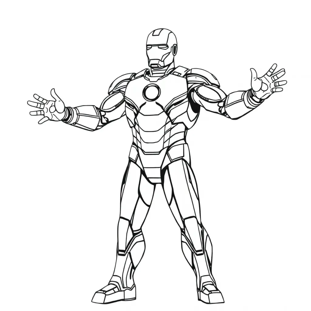 Iron Man coloring page