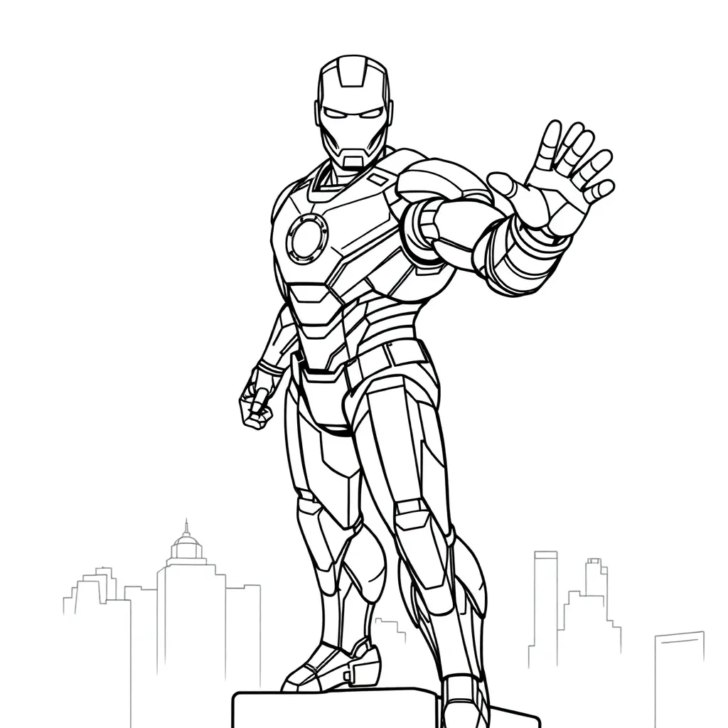 Iron Man coloring page