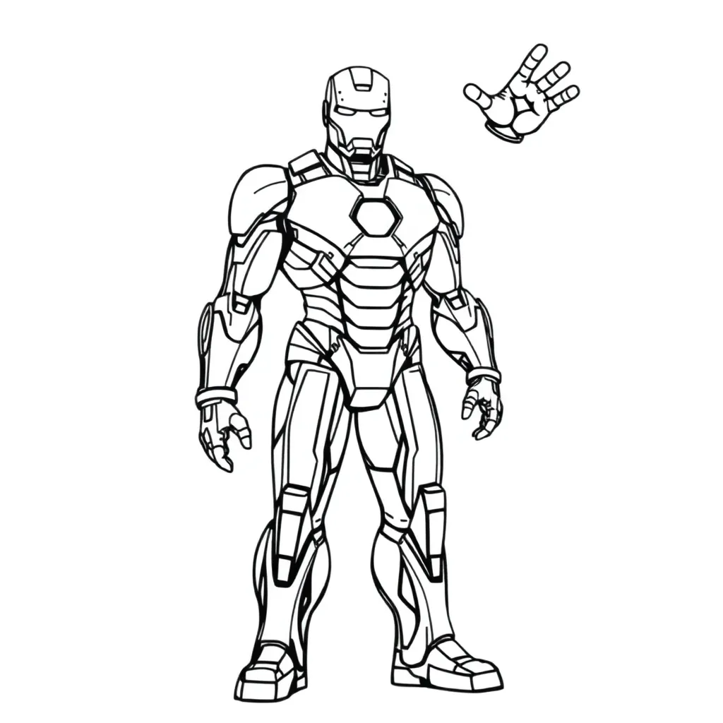 Iron Man coloring page