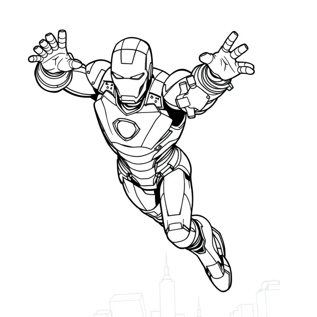 Iron Man coloring page
