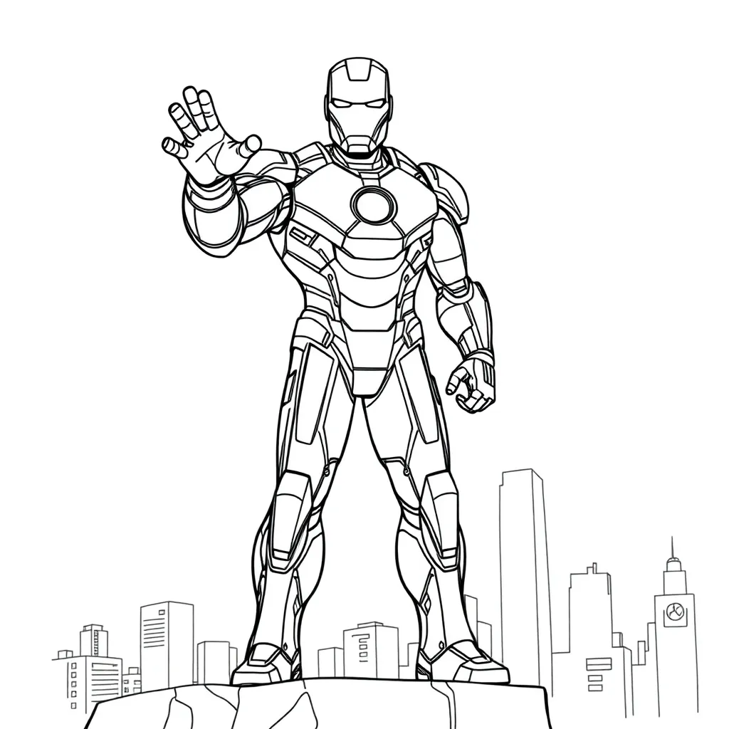 Iron Man coloring page
