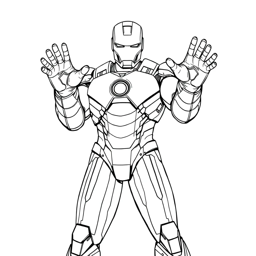 Iron Man coloring page