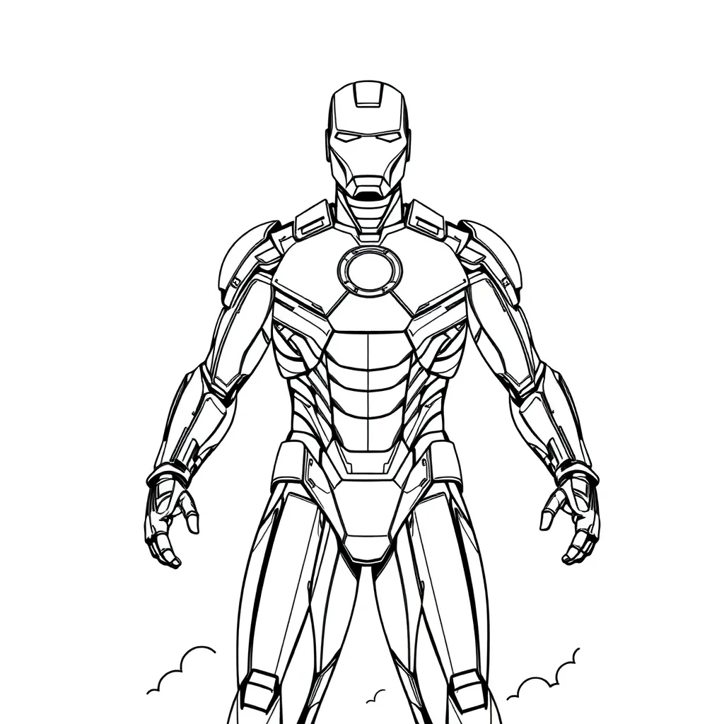 Iron Man coloring page
