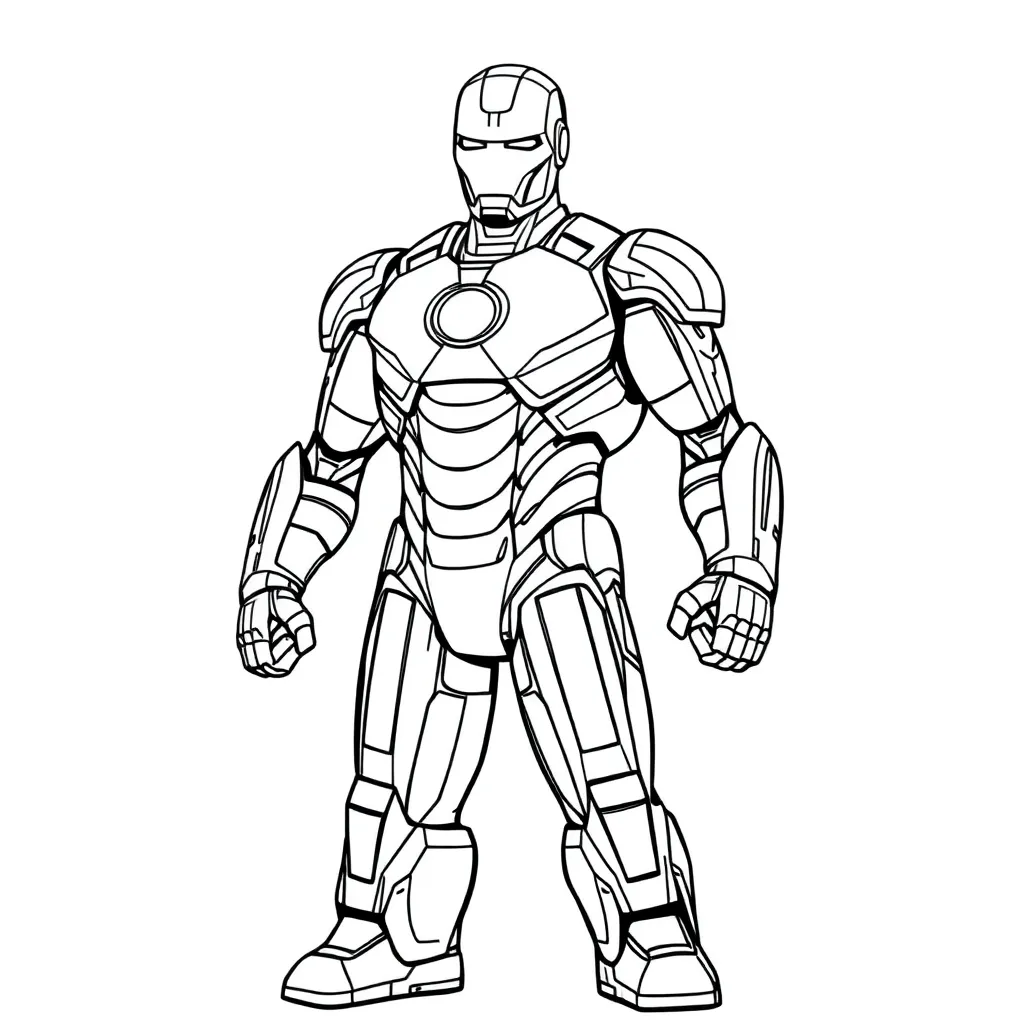 Iron Man coloring page