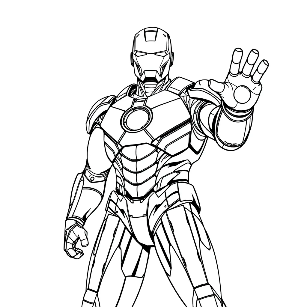 Iron Man coloring page
