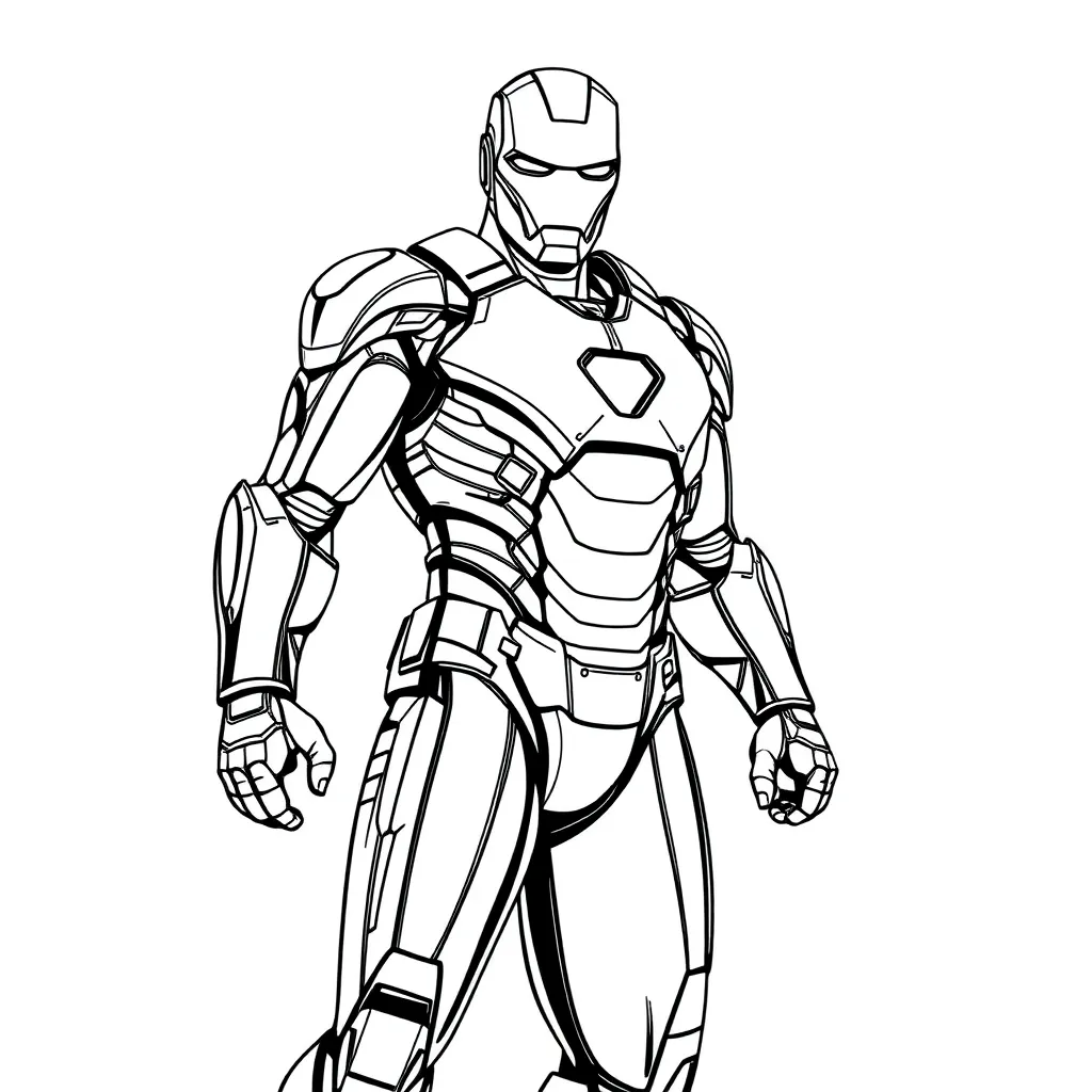 Iron Man coloring page