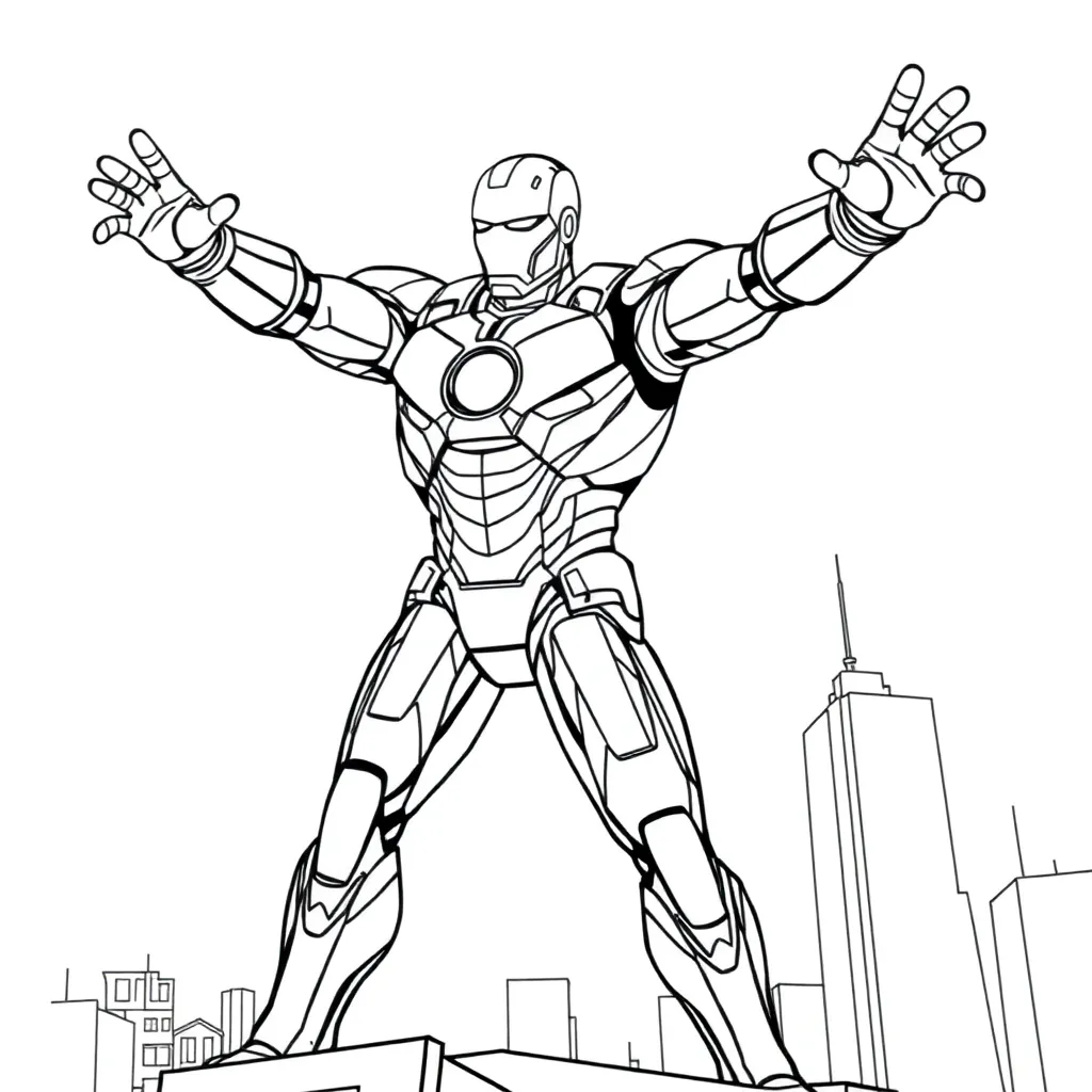 Iron Man coloring page