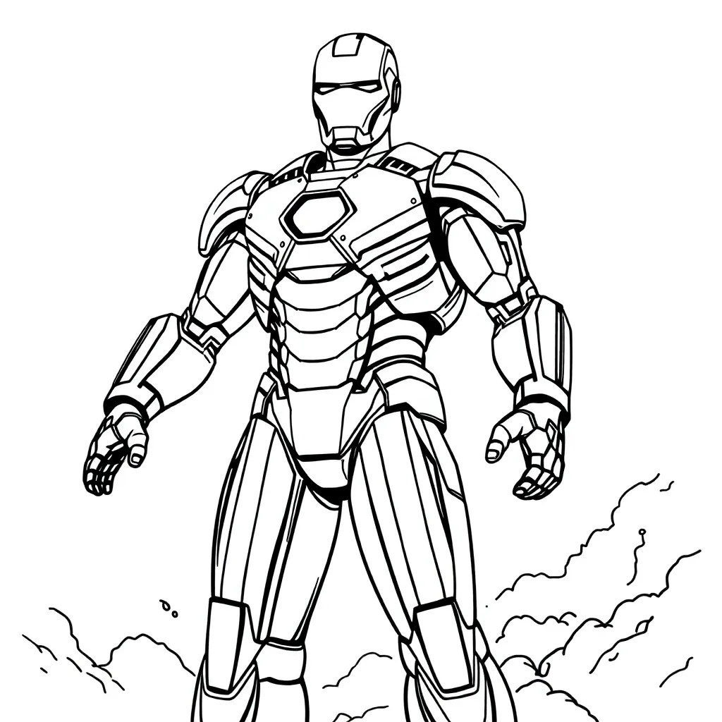 Iron Man coloring page