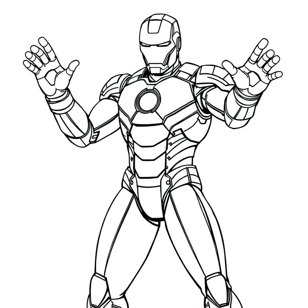 Iron Man coloring page