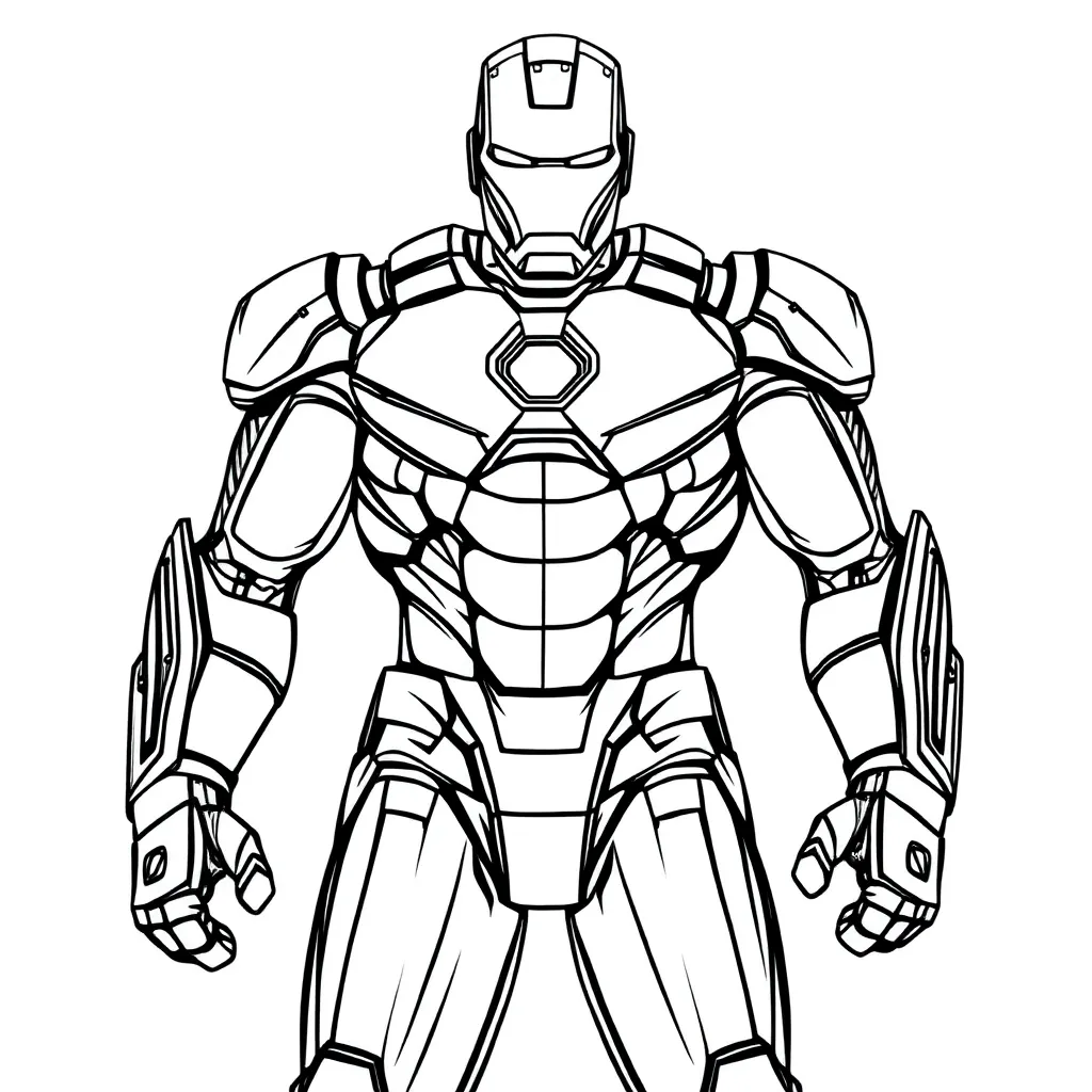 Iron Man coloring page