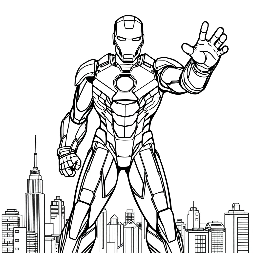 Iron Man coloring page
