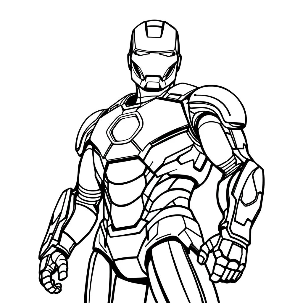 Iron Man coloring page