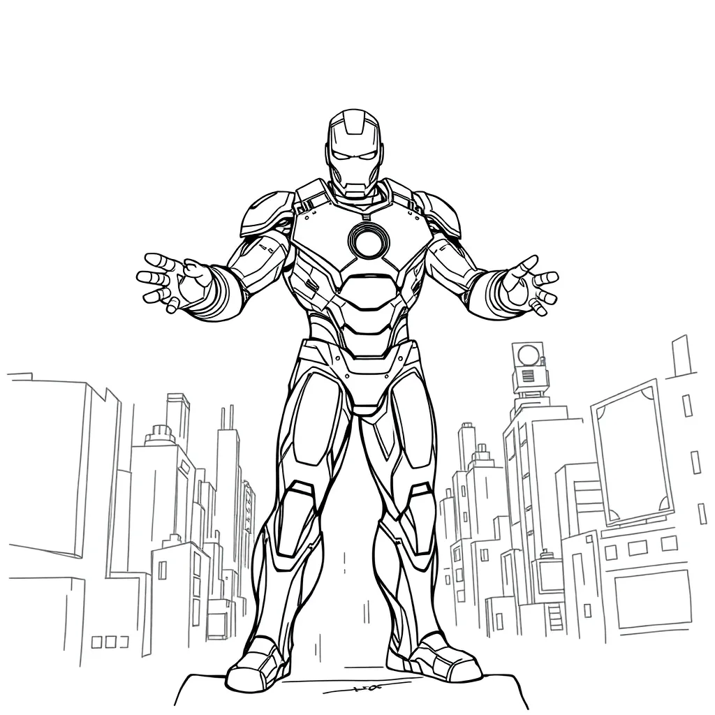 Iron Man coloring page
